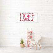 Liefde Valentijnsdag 2.5x6 Vinylbanner Spandoek (Insitu)