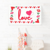 Liefde Valentijnsdag 3x5 Vinyl Banner (Insitu)