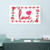 Liefde Valentijnsdag 3x5 Vinyl Banner (Beurs)