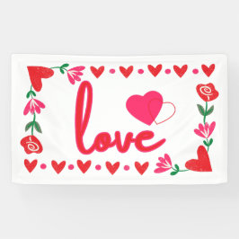 Liefde Valentijnsdag 3x5 Vinyl Banner