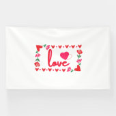 Liefde Valentijnsdag 6x10 Vinyl Banner (Horizontaal)