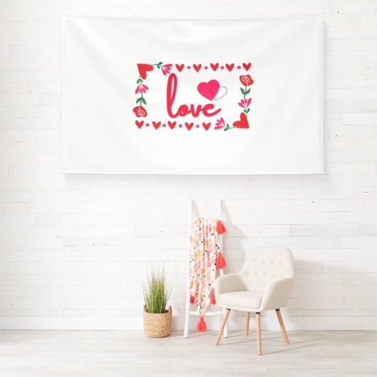 Liefde Valentijnsdag 6x10 Vinyl Banner (Insitu)
