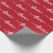 Liefde Valentijnsdag Cadeaupapier (Hoek)