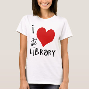 Liefde van de bibliotheek t-shirt