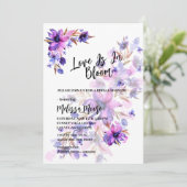 Liefde van de bloem Paarse roze lavendel Kaart (Staand voorkant)