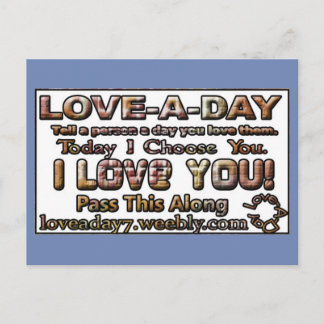 Liefde-van-de-dag-ansichtkaarten Briefkaart