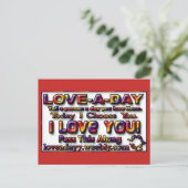 Liefde-van-de-dag-briefkaarten Briefkaart (Staand voorkant)