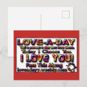 Liefde-van-de-dag-briefkaarten Briefkaart (Voorkant / Achterkant)