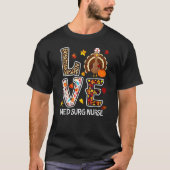 Liefde van de Thanksgiving Leopard Pu T-shirt (Voorkant)