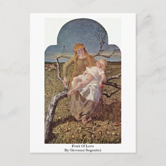 Liefde van Giovanni Segantini Briefkaart (Voorkant)