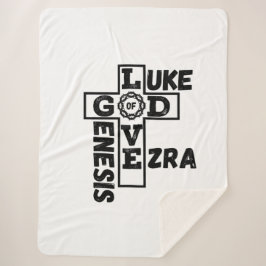 Liefde van God Bijbels kruiswoord Sherpa Deken