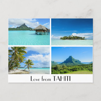 Liefde van het briefkaart van Tahiti landschappen