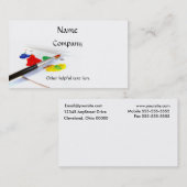 Liefde van het schilderen Visitekaartje (Voorkant / Achterkant)