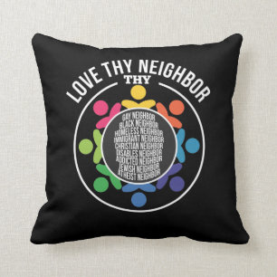 Liefde van hun buurman, mooie Equal Human Rights Kussen