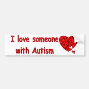 Liefde van iemand met autisme bumpersticker