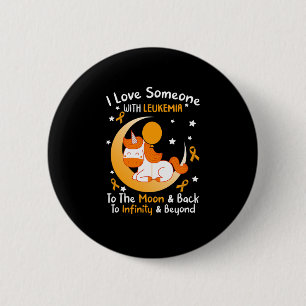 Liefde van iemand met leukemiebewustzijn Oranje li Ronde Button 5,7 Cm