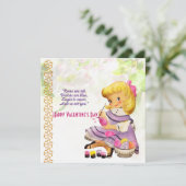 Liefde van je dochter Rustic Floral  Valentijn (Staand voorkant)