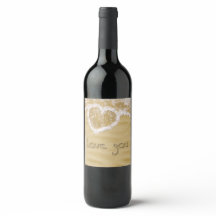 'Liefde van je' Hartelijk geschreven in het zand