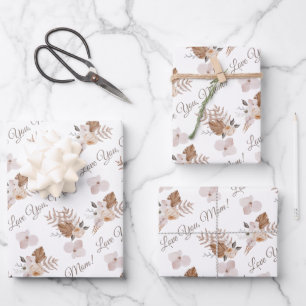 Liefde van je mama die papier pakt, flatpanel 3 inpakpapier vel