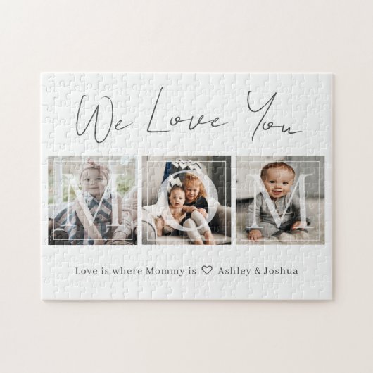 Liefde van je moeder Foto Jigzaag Puzzle Legpuzzel (Horizontaal)