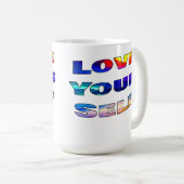 Liefde van je zelf - koffiemok (Voorkant rechts)