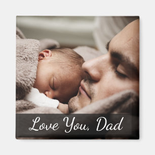 Liefde van jou, pa, vader en Baby foto Magneet