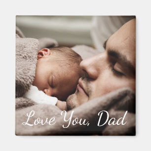 Liefde van jou, pa, vader en Baby foto Magneet