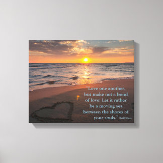 Liefde van Kahlil Gibran Canvas Afdruk