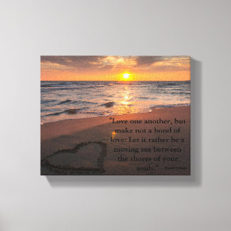 Liefde van Kahlil Gibran Canvas Afdruk