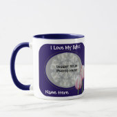 Liefde van mijn Babci Pink Tulips Poolse grootmoed Mok (Links)