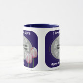 Liefde van mijn Babci Pink Tulips Poolse grootmoed Mok (Midden)