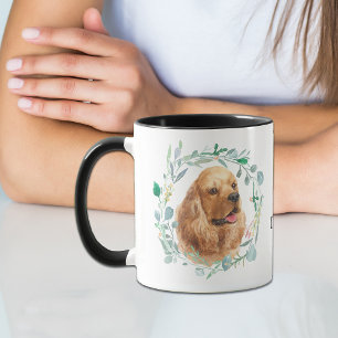 Liefde van mijn Cocker Spaniel Wreath Coffee Mok