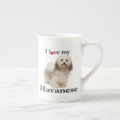 Liefde van mijn Havanese Bone China Mok (Rechts)