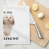 Liefde van mijn Havanese keukenhanddoek (Quarter Fold)