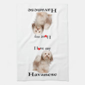 Liefde van mijn Havanese keukenhanddoek (Verticaal)