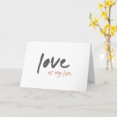 Liefde van mijn leven | Modern Minimaal Onsterfeli Kaart (Gele Bloem)