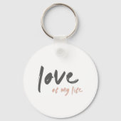 Liefde van mijn leven | Modern minimal voor eeuwig Sleutelhanger (Achterkant)