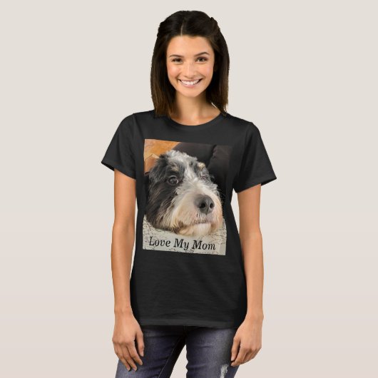 Liefde van mijn moeder Bernedoodle T-shirt (Voorkant volledig)