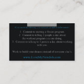 Liefde van mijn nieuwe baan Biz Card 2 Visitekaartje (Achterkant)