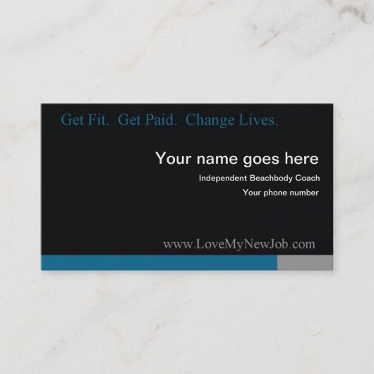Liefde van mijn nieuwe baan Biz Card 2 Visitekaartje (Voorkant)