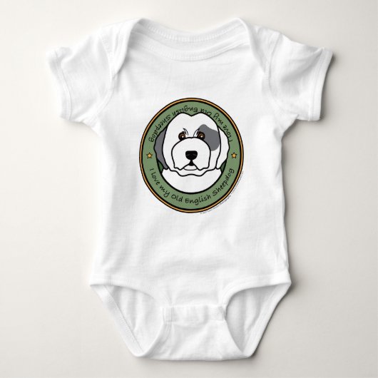 Liefde van mijn oude Engelse Sheepdog Romper (Voorkant)