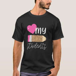 Liefde van mijn studenten Elementaire School Leerl T-shirt