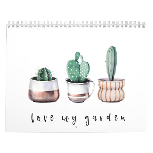 Liefde van mijn tuin Cactus Kalender (Hoes)