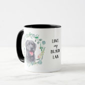 Liefde van mijn zwarte lab met schoorsteenkoffie M Mok (Voorkant links)