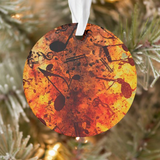 Liefde van muziek - Musical Notes Ceramic Ornament (Boom)