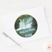 Liefde van Natuur Ronde Sticker (Envelop)