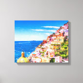 Liefde van Positano Italy wrapped Canvas Afdruk (Voorkant)