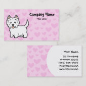 Liefde van Terrier van het Hoogland van het westen Visitekaartje (Voorkant / Achterkant)