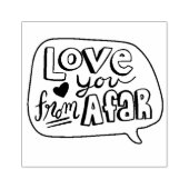 Liefde van veraf rubberstempel (Afrduk)