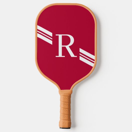 Liefde vanuit het Monogram Initiaal Pickleball Paddle (Achterkant)